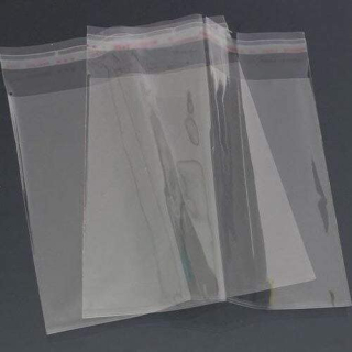 BOPP sáčky s lepící klopou, transparent 120x120mm 30µm