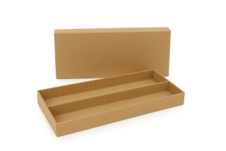 Laboratorní krabice na preparáty – 2 pole, 31,5 x 15,8 x 2,8/2 cm